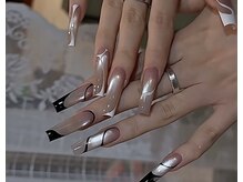 ベストネイル 渋谷109前店(Best Nail)/上品なフレンチ　クロムネイル