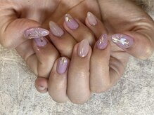 ガーデン ヘア&エステ&ネイル Garden/シェル フラワー お花ネイル