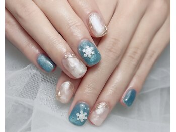 コンサート(Concert)/New!雪の結晶の冬ネイル