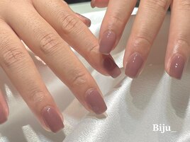 ピンクベージュ　ワンカラー