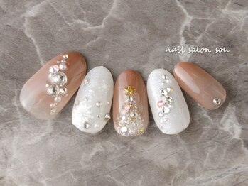 ネイルサロン ソウ 心斎橋店(Nail Salon Sou)/きらきらXmas♪ネイル