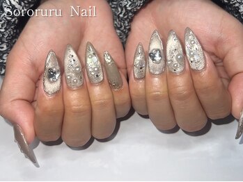 ソロルル ネイル(Sororuru Nail)/ベージュマグネット×シェル