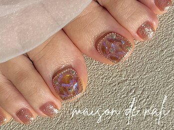 メゾン ド ナリ(maison de NALI)の写真/この季節がきました♪【フットネイル定額アート7300円】フラットアートからきらきらパーツまで♪