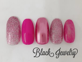 ブラックジュエリー(Black jewelry)/ラメ×ミラー