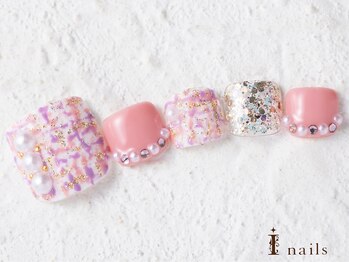 アイネイルズ 横浜WEST店(I-nails)/パールツイードネイル 10480円