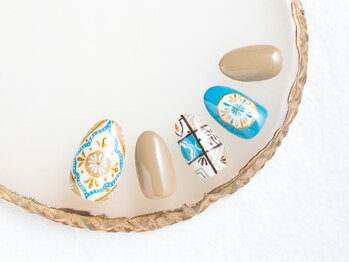 ネイルケイ(Nail_K)/手描きモロッカンネイル