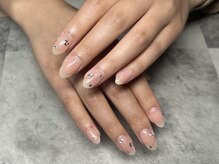 ジュリネイル(JULIE NAIL)/キラキララメがけチークネイル