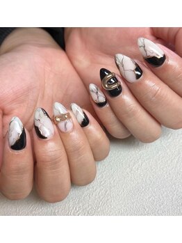 大理石ネイル
