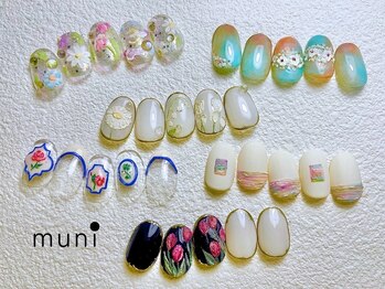 ムニネイル 心斎橋(muni NAIL)の写真/持ち込みデザインOK！こだわりがたくさん詰まったアートはもちろん、お任せデザインも大歓迎☆