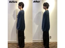 コルミチョン サロン(骨美整 salon)/メンズ　姿勢　Before・After 