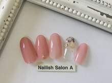 ネイリッシュサロン エー(Nailish Salon A)/シンプルシェルネイル