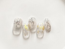 落書きニュアンスネイル