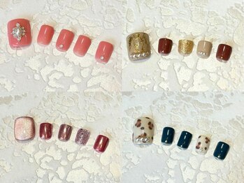 コエル(coel)の写真/【全メニューフットバス＆ケア付き】フットネイルもストレスフリーでゆったり施術*嬉しいウォーターケア付*