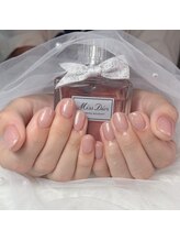 ハニーネイル(Honey nail)/ピンクネイルラメワンカラー