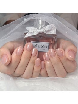 ハニーネイル(Honey nail)/ピンクネイルラメワンカラー