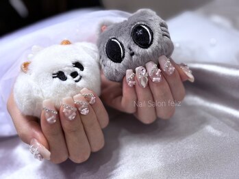 アイフェリス フェリス(I feliz×feliz)の写真/推し活もデートも万全！指先で叶えるモテ可愛系★大人かわいいネイルで視線を集めて