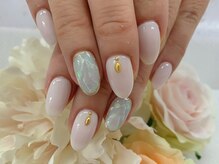 ディーネイル 天王寺(D-nail)/(松崎)大理石nail☆