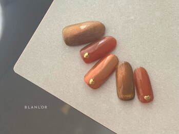 ブランロール 中目黒店(Blanl'or)/オレンジブラウンネイル