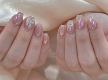 ルレーブ(LE REVE)/ミラーネイル×リボン