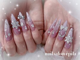 雪の結晶×ぴんく