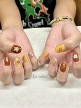 ル ソレイユ(Le soleil)/ひまわりネイル　byあやか