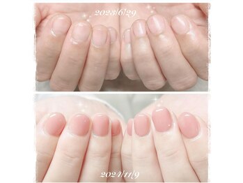 ナチュラル ネイル(Natural Nail)/深爪さんも可愛く出来る！