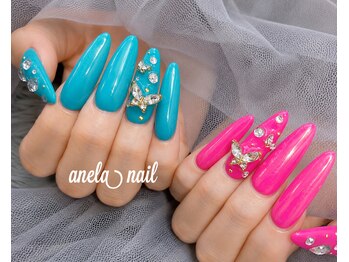アネラネイル(anela nail)の写真/【写真:長さ出し+フリープラス】チップ/ジェル/アクリルご用意◎ご要望に沿った方法をご提案いたします!