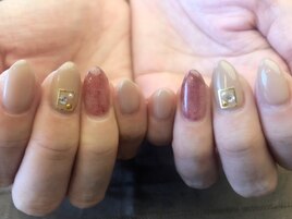 ファー×グレージュ