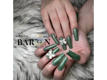 バロン 平塚店(BARON)/グリーンラメネイル