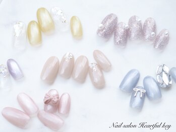 ネイルサロン ハートフルキー(Heartful key)の写真/定番~トレンドまで幅広いネイルが勢揃い！豊富なカラー展開であなたにぴったりのスタイルが見つかる☆