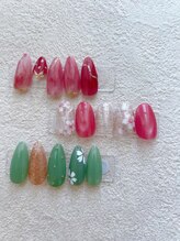 セムヤネイル(sem'ya nail)/4月定額デザイン！