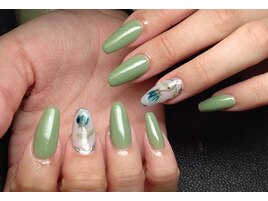 フラワーアートネイル