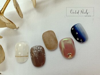 オーキッドネイルズ(Orchid Nails)/フット☆シンプルデザイン¥8800