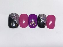 ネイルサロン ネイルクク 桑名駅前店(Nail KUKU)/ピンク×パープル