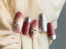 ネイルサロンフォーユー(for u)/ピンク×ニュアンス￥６９８０