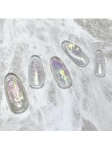 ノーラスリエン 銀座(NOLASLIEN)/うるうる　氷ネイル　クリア　