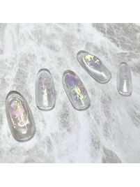 うるうる　氷ネイル　クリア