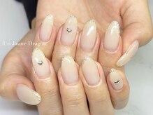 アン ジョーヌドラゴ/【自爪ネイル】スキニーフレンチ