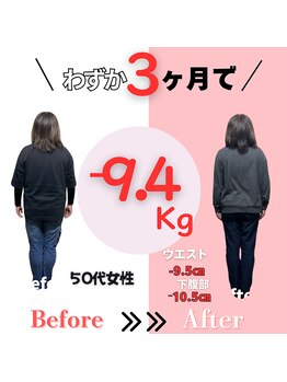 リバレイト(Liberate)/【50代女性】３か月で-9.4Kg減！