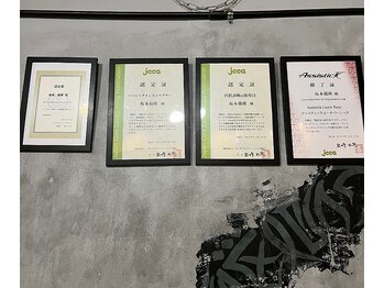 エヴォストレッチ(EVO STRETCH)/資格、ライセンス等