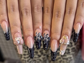 ゆびノさき +tennoji/黒ヒョウ柄