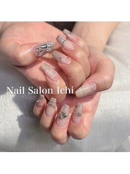 イチ 富山駅店(Ichi)/チェックネイル