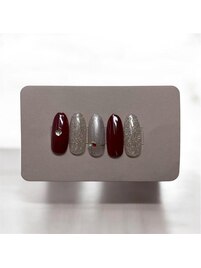 バレンタインネイル