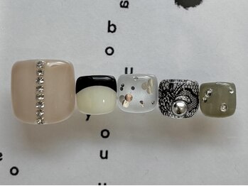 ジェミーネイル エビス(Jemiy nail ebisu)/フットビジューレース10480yen