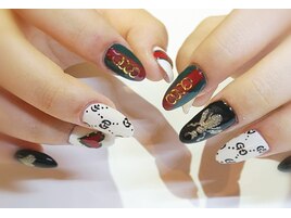 スカルプ+GUCCIネイル