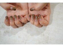 オブヘア ジユウガオカ(of HAIR jiyugaoka)/シアーブラックグラデにストーン