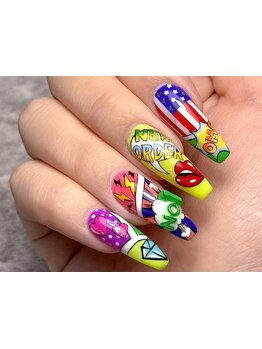 手描きアートが得意なサロン