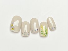 ユノ フィオーレ(Juno fiore)/シンプルフラワーネイル