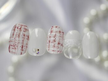 ネイルマムジジ(nailmum jiji)/ツイード レース ジェルネイル