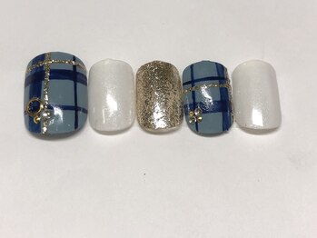 ネイルサロン ネイルクク 桑名駅前店(Nail KUKU)/チェック柄!!